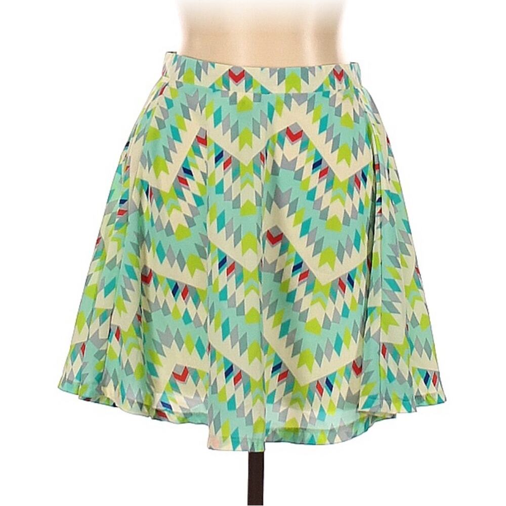 Ali and Kris diamond patterned fit and flare skater skirt, size L